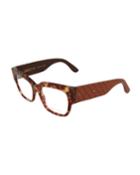 Oversized Square Acetate/rubber/leather Optical Glasses