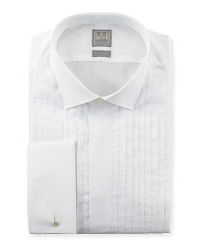 Pleated Fly-front Tuxedo