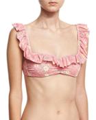 Floral-print Ruffle