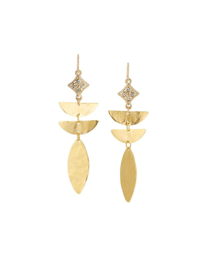 Abstract Diamond-illusion Earrings