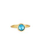 Small Jaipur Ring In Blue Topaz,