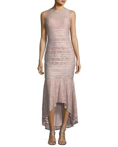 Floral-lace High-low Dress