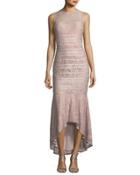 Floral-lace High-low Dress