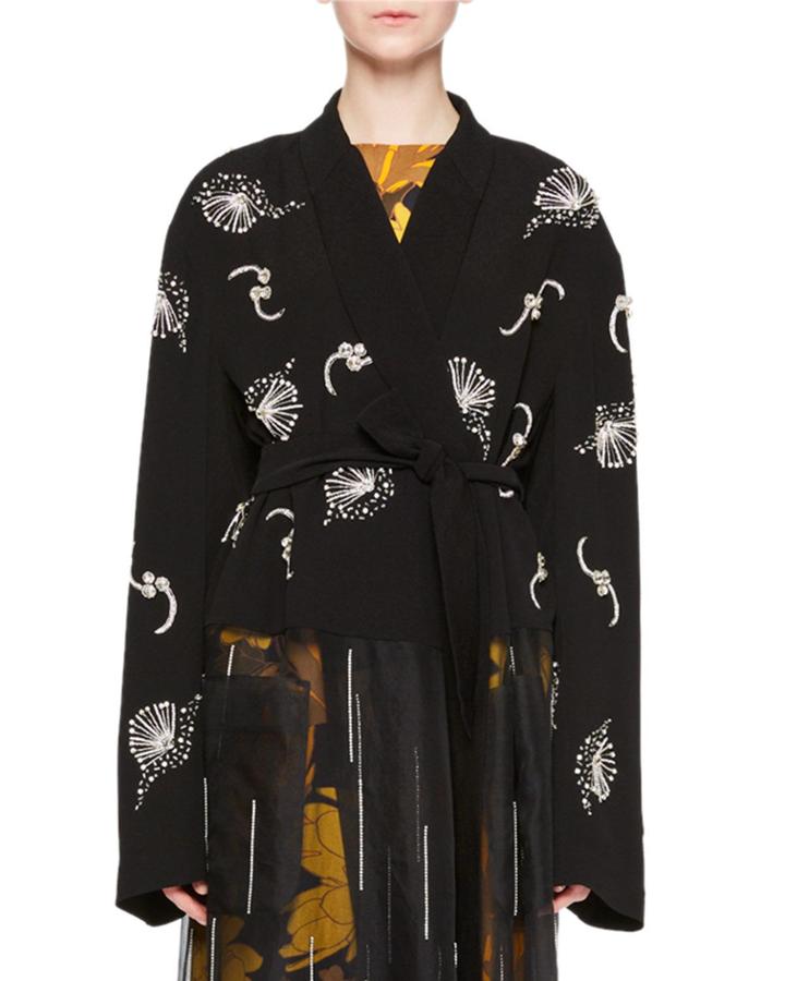 Ritus Embroidered Wrap Top
