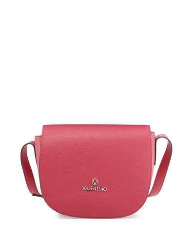 Maelle Dolro Leather Crossbody Bag, Fuchsia