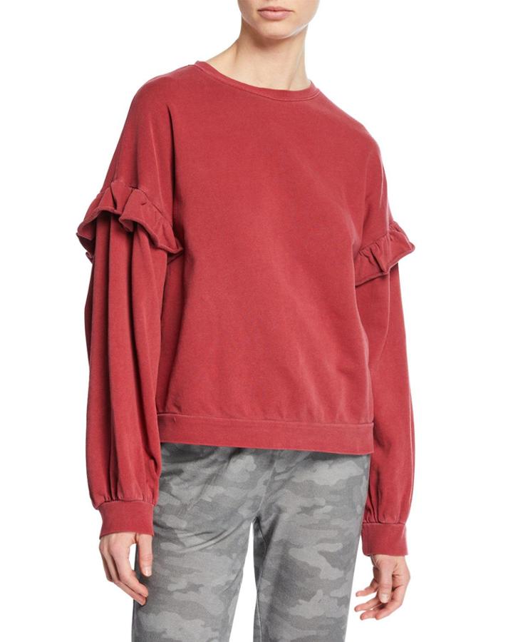 Sun Ruffle-sleeve Cotton