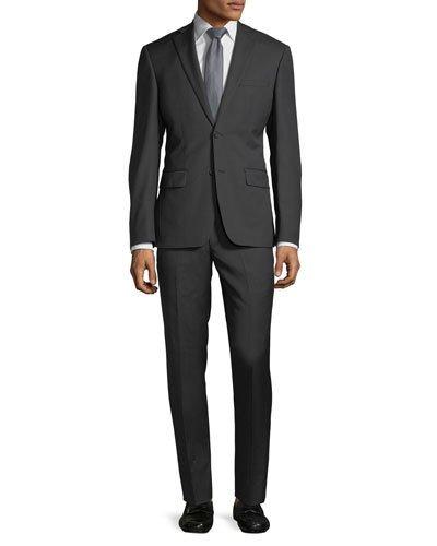 Slim-fit Neat Wool Two-piece