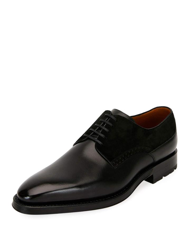 Men's Badux Injected-lace Leather Oxford