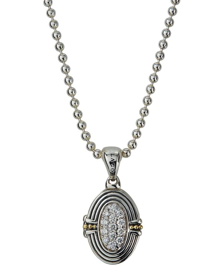 Beloved Diamond Oval Locket Necklace