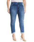 Girlfriend Rolled-cuff Jeans,