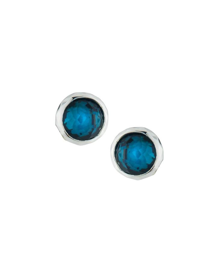 Wonderland Lollipop Stud Earrings In Peacock