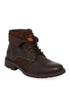 Men's Jef Mixed Leather Combat Boots