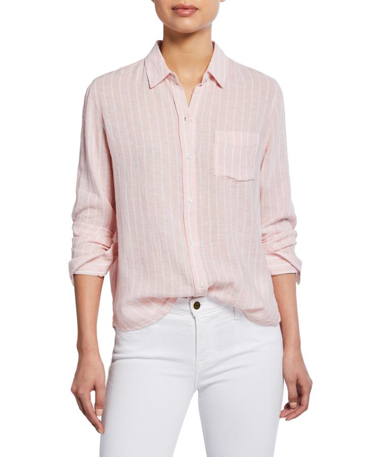 Charli Striped Button-front