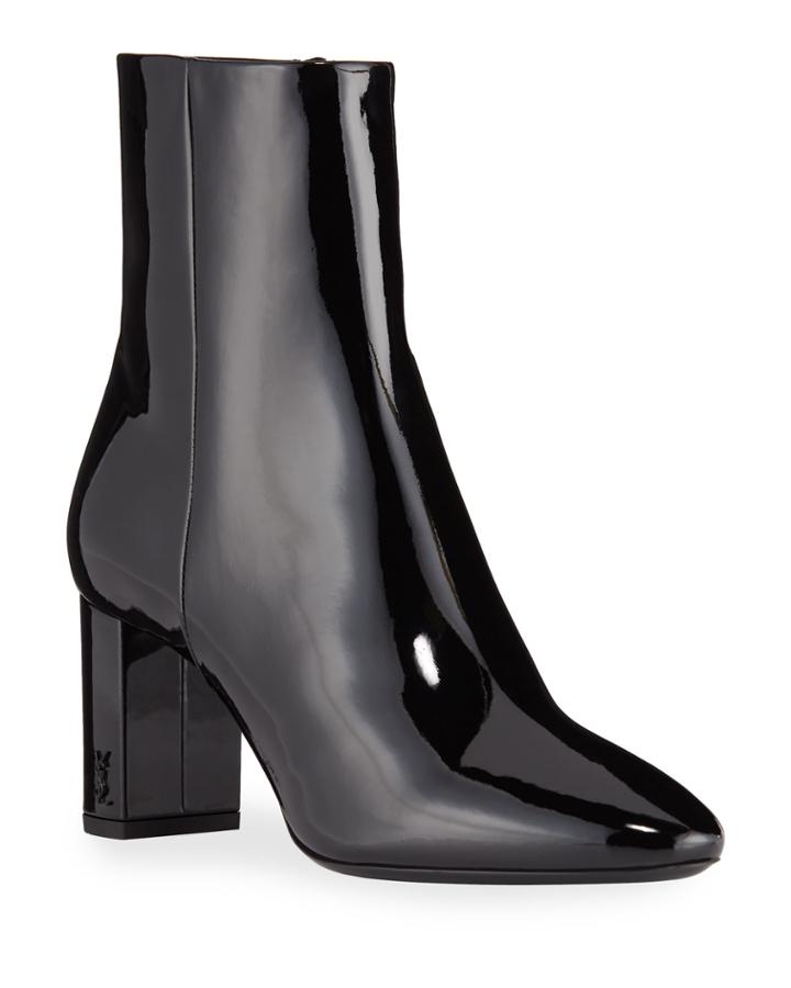 Lou 70 Mm Patent Leather Booties