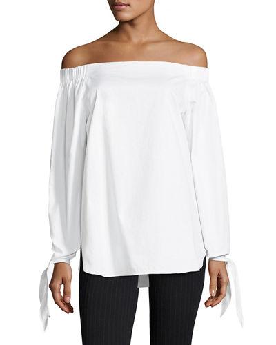 Off-the-shoulder Long-sleeve Top