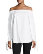 Off-the-shoulder Long-sleeve Top