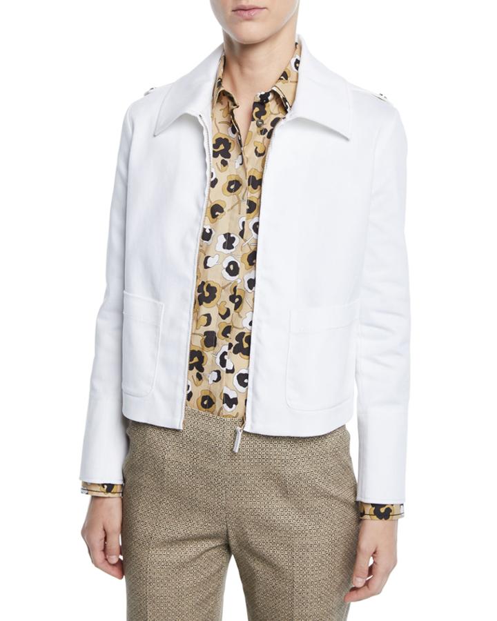 Cropped Epaulet Jacket