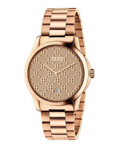 38mm Unisex G-timeless Bracelet Watch, Rose Golden