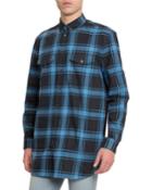 Men's Plaid Classic Sport Shirt W/ Tape Back