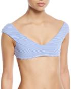Capri Off-the-shoulder Striped