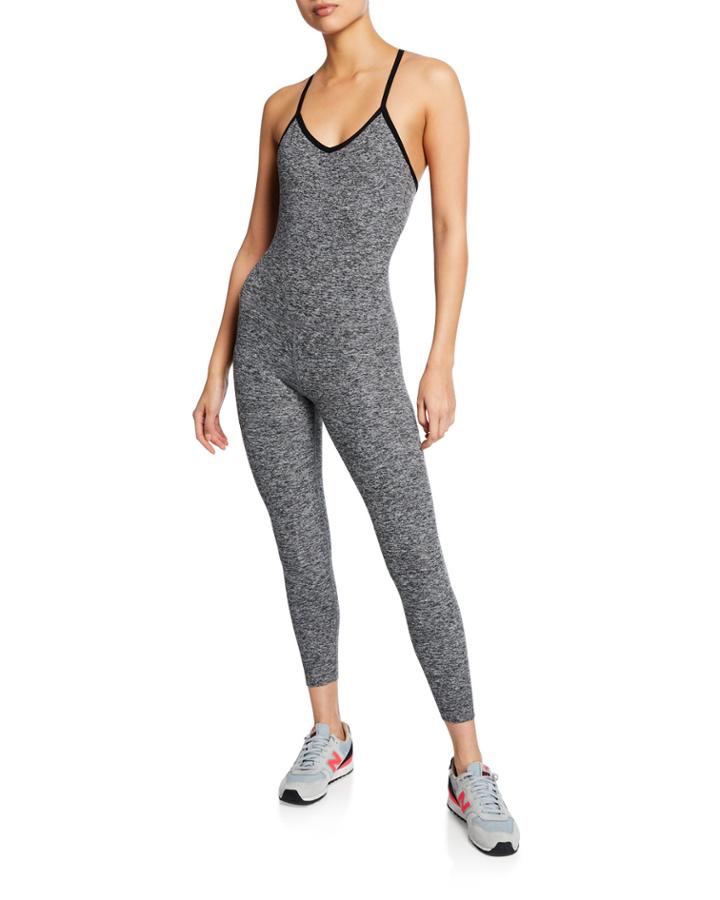 Elevation V-neck Strappy Knit Full Bodysuit