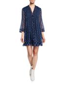 Layla Silk Pattern Pleated