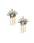 Multicolor Crystal & Dangle Earrings