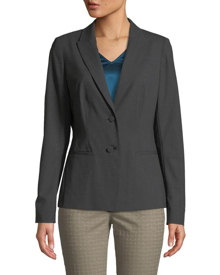 Mabel Two-button Suiting Jacket, Gray