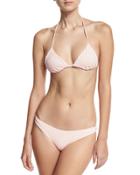 Reversible Triangleswim Top, Pink Pattern