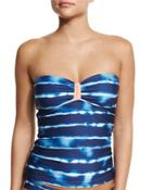 Tie-dye Striped Soft-cup Bandini