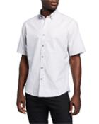 Men's Slub Plain Short-sleeve