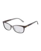 Translucent Plastic Optical Glasses, Black