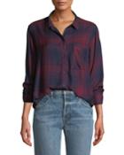 Hunter Plaid Button-front Long-sleeve