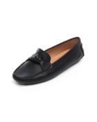 Janie Leather Knotted Ballet Flats
