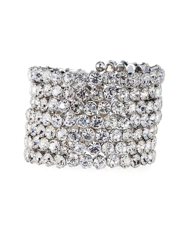 Crystal Coil Bracelet, Gray