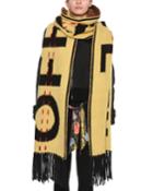 Logo-intarsia Wool Knit Oversized