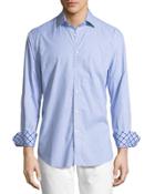 Mini Check-print Long-sleeve