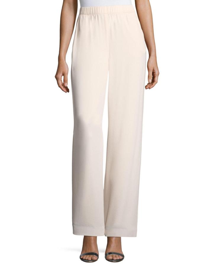 Lightweight Crepe Straight-leg Pants