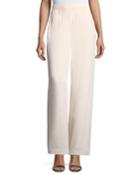 Lightweight Crepe Straight-leg Pants
