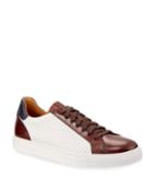 Men's Boltan Two-tone Perforated Leather Low-top