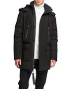 Men's Down Parka W/ Faux Fur Trim