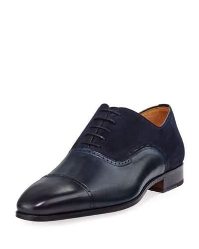 Hand-antiqued Calfskin/suede
