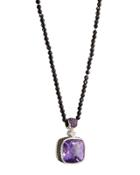 Colored Dreams Amethyst, Diamond & Spinel Pendant Necklace