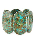 Compressed Turquoise Stretch Bracelet