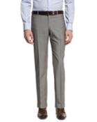 Unito Wool Flat-front Trousers
