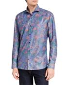 Men's Faded Floral Long-sleeve