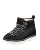 Calf Hair Lace-up