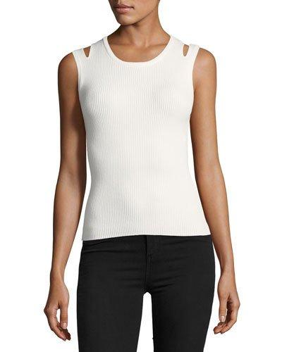 Tara Shoulder-cutout Knit Top