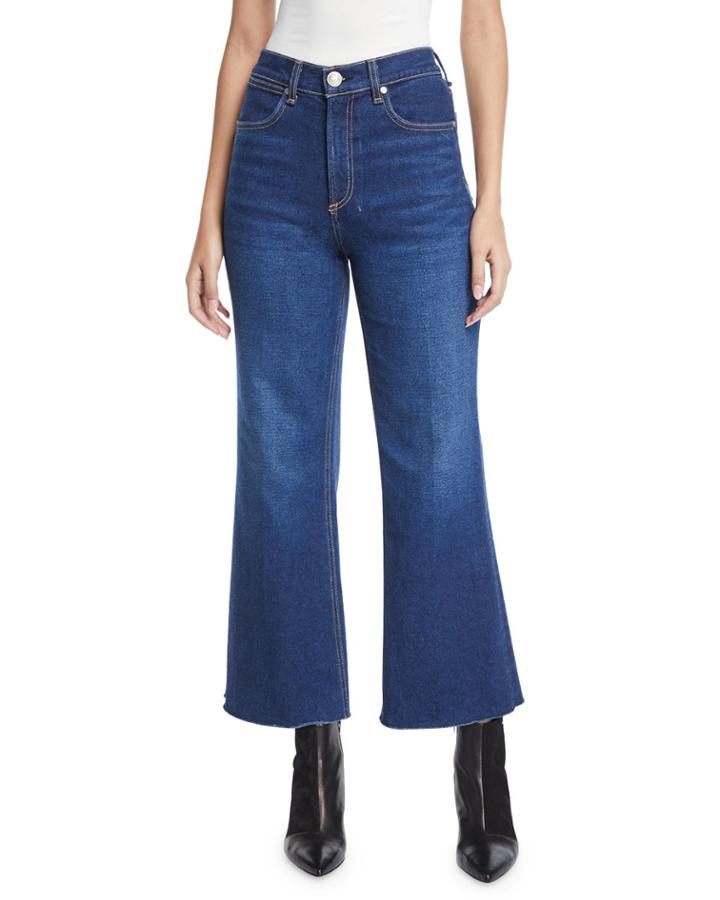 Justine High-rise Cropped Flare-leg Jeans