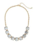 Mini Statement Crystal Necklace, Clear